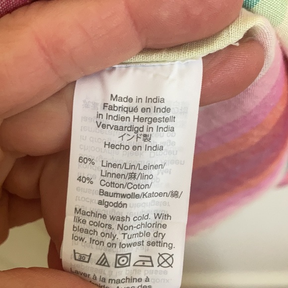 J Crew beautiful, rainbow stripe top - Picture 7 of 11